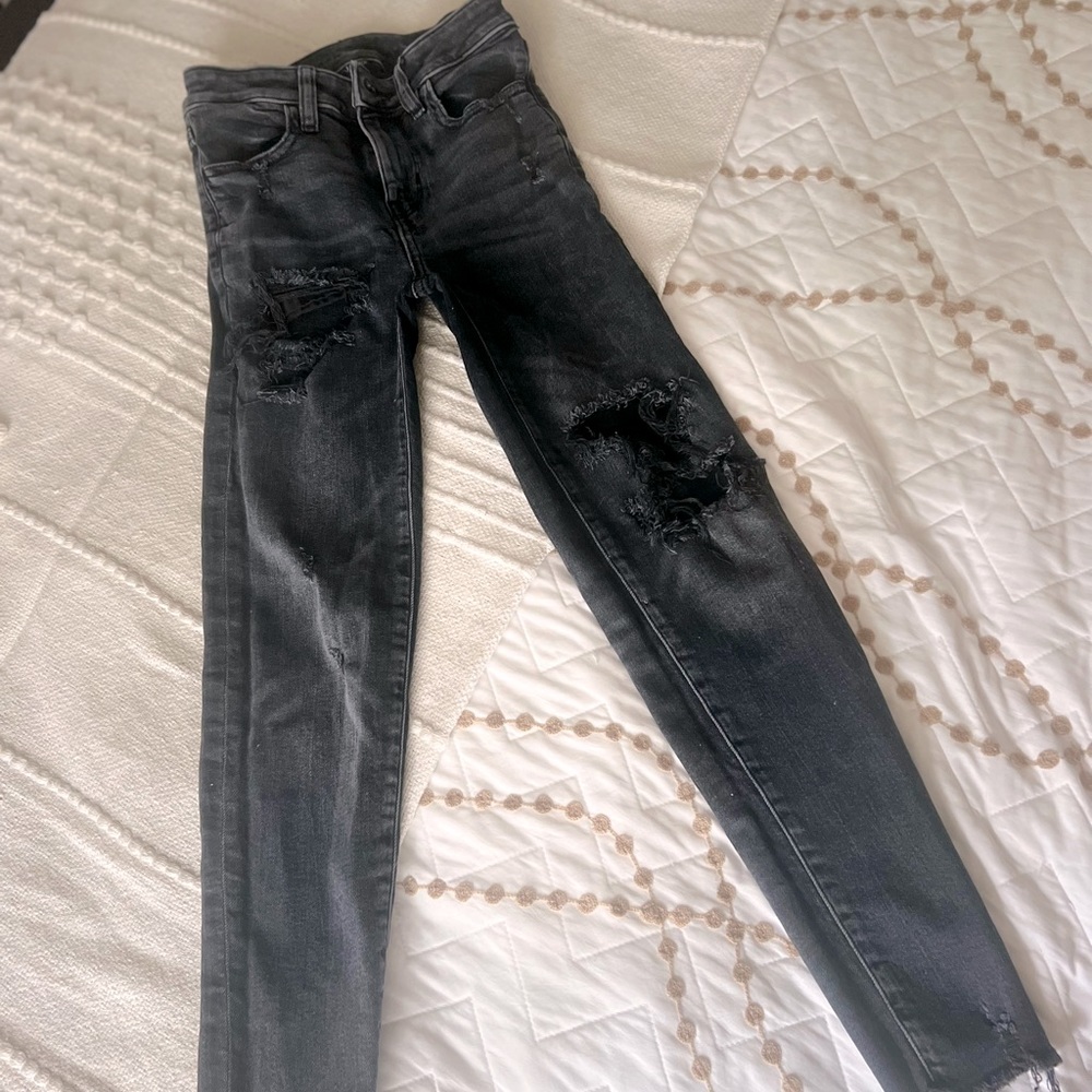 American Eagle Distressed Stretch Skinny Jeans